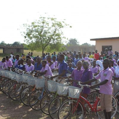 Supporting needy students with Bicycles to ease movement to school